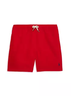Шорты для плавания с логотипом Little Boy&apos;s &amp; Boy&apos;s Traveler Polo Ralph Lauren, красный