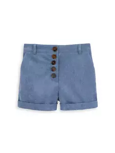 Тканые шорты для девочек Mini Molly, цвет denim blue