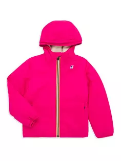 Нейлоновая куртка Le Vrai 3.0 Claude для маленьких девочек и девочек K-Way, розовый