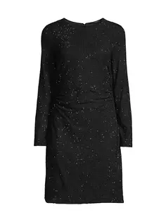 Трикотажное мини-платье Sloane с пайетками Kobi Halperin, черный