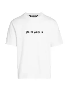 Классическая футболка узкого кроя с логотипом Palm Angels, черный