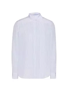 Шелковая рубашка с шарфом на шее Valentino Garavani, цвет azure