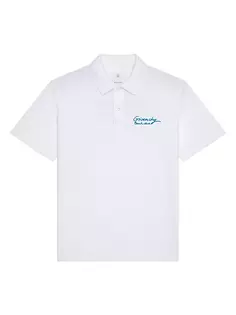 Рубашка-поло из хлопка с логотипом Givenchy, белый