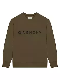 Флисовая толстовка узкого кроя GIVENCHY Archetype Givenchy, хаки