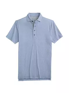 Рубашка поло Levy с геометрическим рисунком Johnnie O, цвет lake