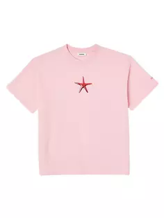 Футболка с морской звездой Sandro, розовый