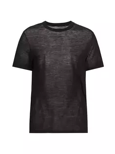 Шелковая футболка «Кимена» Nili Lotan, черный