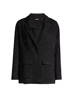 Джинсовый пиджак с декором Keira Kobi Halperin, черный