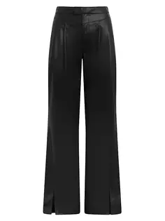 Широкие брюки Rosie с высокой посадкой Hudson Jeans, черный