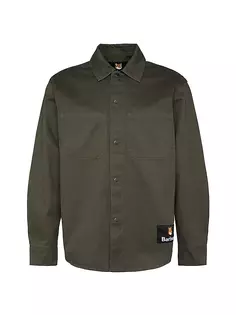 Хлопковая рубашка Barbour x Maison Kitsuné Barbour, цвет uniform green