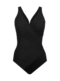 Сплошной купальник Oceanus Miraclesuit Swim, Plus Size, черный