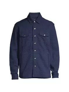 Стеганая куртка-рубашка Queensland Tommy Bahama, цвет blue note