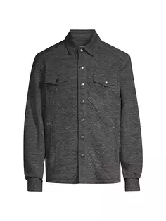 Стеганая куртка-рубашка Queensland Tommy Bahama, цвет forged iron