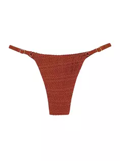 Текстурированные плавки бикини Rafa Cheeky Vix By Paula Hermanny, красный