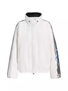 Пуховая лыжная куртка Scrubs с эффектом металлик Polo Ralph Lauren, цвет paper white