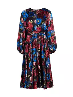 Платье-миди Audrey с цветочным принтом Elie Tahari, цвет nocturnal blooms