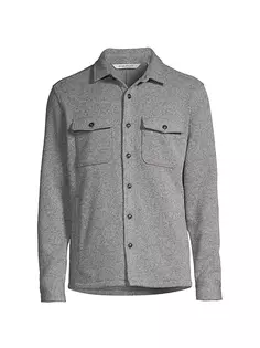 Флисовая куртка-рубашка Crown Peter Millar, серый