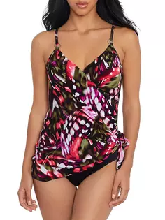 Сплошной купальник Willow Magicsuit Swim, Plus Size, черный