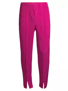MC Ноябрьские брюки со складками Homme Plissé Issey Miyake, пурпурный