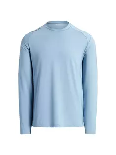 Сетчатая футболка с длинными рукавами Rlx Ralph Lauren, синий