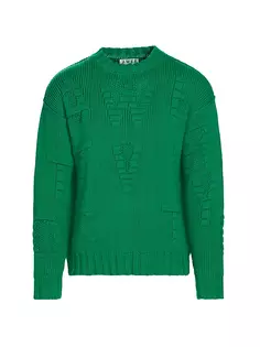 Йорданос Вязаный свитер Áwet, зеленый Awet