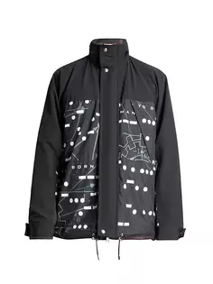 Двусторонняя блузонная куртка Interstellar Sacai, черный
