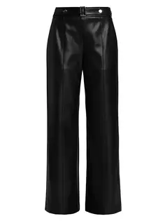 Кожаные штаны Rylan Vegan Elie Tahari, цвет noir