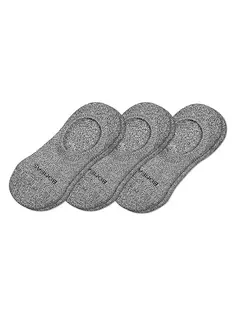 Носки-неявки с подушкой, 3 шт. Bombas, цвет charcoal