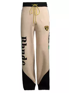 Спортивные брюки из смесовой шерсти R H U D E, мультиколор