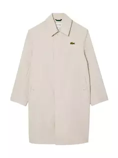 Тренч из хлопковой смеси Lacoste, бежевый