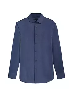 Джинсовая рубашка с длинными рукавами Ooohcotton Tech James Bugatchi, цвет denim