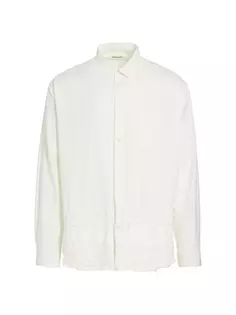 Рубашка на пуговицах, связанная крючком Undercover, белый
