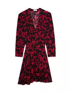 Платье-трапеция из крепа Rogers Zadig &amp; Voltaire, цвет noir