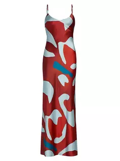 Платье макси с геометрическим узором Reflexión Frankie Sir., цвет ruby reflection