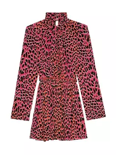 Эластичное мини-платье Ryde с леопардовым принтом Zadig &amp; Voltaire, цвет rose