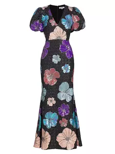 Платье Resort Minka с цветочным принтом и пайетками Elliatt, мультиколор
