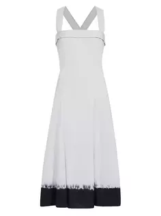 Платье миди без рукавов Edie Tie-Dye Proenza Schouler White Label, черный