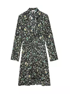 Шелковое платье с запахом Rozo Zadig &amp; Voltaire, цвет noir