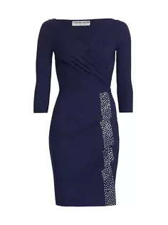 Мини-платье Minossa с длинными рукавами Chiara Boni La Petite Robe, цвет blue notte