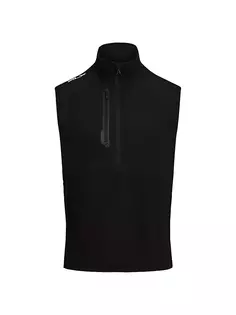 Флисовый жилет со вставками Tour Rlx Ralph Lauren, черный