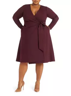 Платье Белинда Понте Pari Passu, цвет cabernet