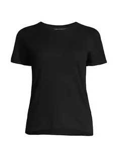 Кашемировая футболка с короткими рукавами Majestic Filatures, цвет noir