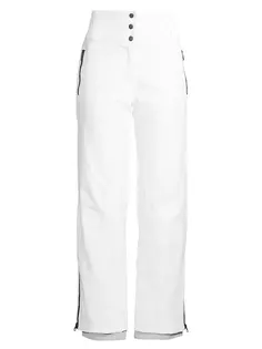 Изумрудные лыжные брюки Rebels Head Sportswear, белый