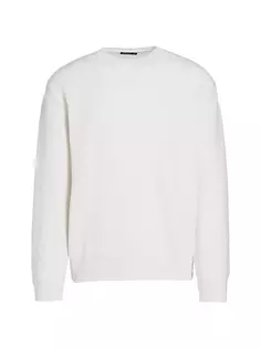 Кашемировый свитер Oasi с круглым вырезом Zegna, белый