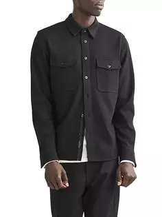 Куртка-рубашка Icon из смесовой шерсти Rag &amp; Bone, черный