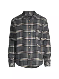 Меланжевая рубашка с длинными рукавами Forrest Charcoal Foundation Rails, цвет charcoal foundation melange
