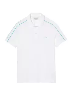 Рубашка-поло из пике с логотипом Lacoste, белый