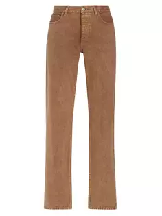 98 Классические джинсы с пятью карманами Helmut Lang, цвет rust