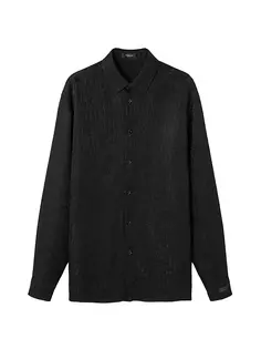 Жаккардовая рубашка с принтом Versace, черный