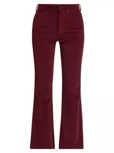 Вельветовые брюки-клеш Carson Veronica Beard, цвет oxblood